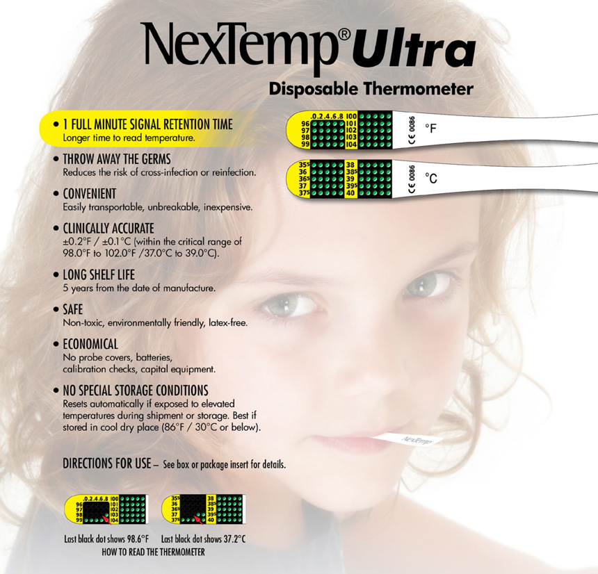 nextemp disposable oral thermometers